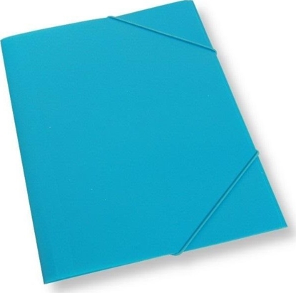Picture of Teczka A4 z gumk plastikowa jasnoniebieska