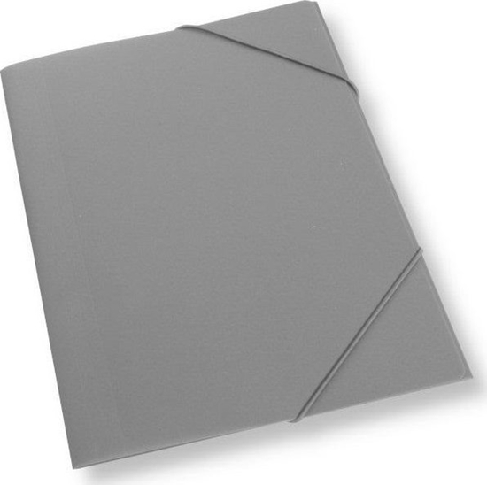 Picture of Teczka A4 z gumk plastikowa szara