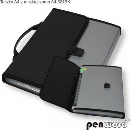 Picture of TECZKA A4 Z RCZK CZARNA A4-524BK
