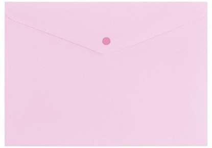 Picture of Teczka A4 zamykane na zatrzak pastel róowy