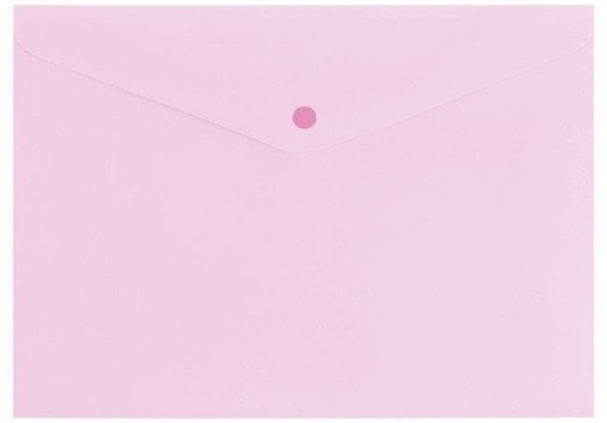 Изображение Teczka A4 zamykane na zatrzak pastel róowy