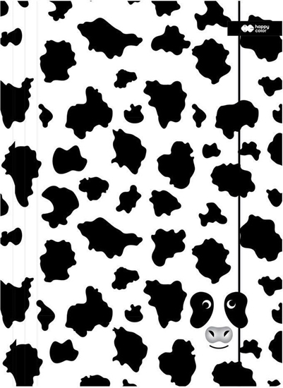 Picture of Teczka A4+ z gumk B&W krowa HAPPY COLOR