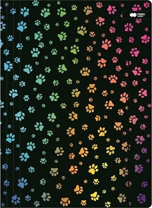 Attēls no Teczka A4+ z gumk Miaow czarna HAPPY COLOR