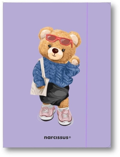 Picture of Teczka A4+ z gumk Teddies&Misia