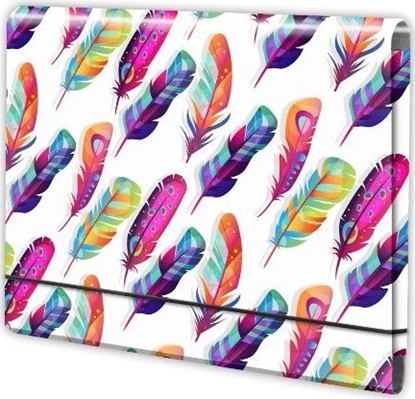 Picture of Teczka amana A4 na gumk PENMATE wzory - piórka