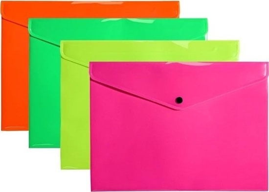 Picture of Teczka koperta A4 PP neon (10szt)