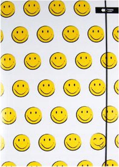 Picture of Teczka z gumk A+ Fun biaa HAPPY COLOR