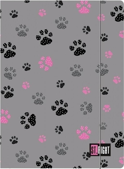 Picture of Teczka z gumk A4 Paws
