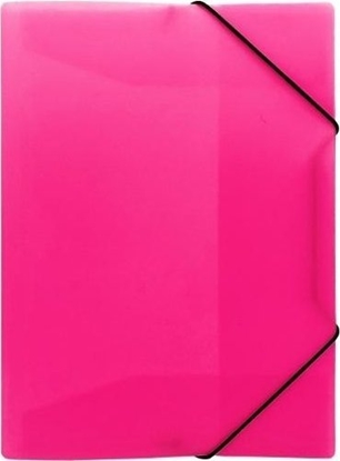 Picture of Teczka z gumk A4 PP neon róowa