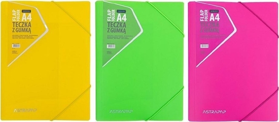 Picture of Teczka z gumk PP neon mix ASTRAPAP