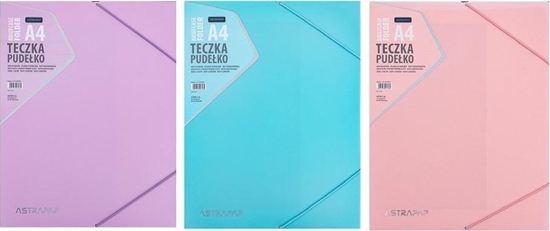 Picture of Teczka-pudeko z gumk PP pastel mix ASTRA