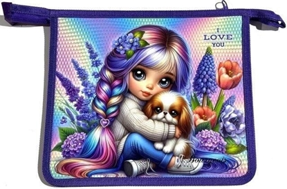 Picture of Teczka-torba A5+ zapinana na zamek Dziewczynka