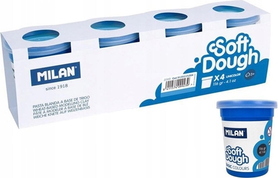 Picture of Teka Ciastolina Basic 116g 4 soiczki niebieska MILAN