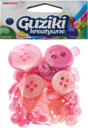 Picture of Teka Guziki kreatywne róowe 40g