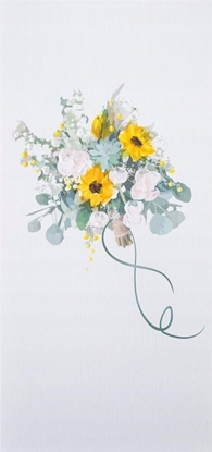 Picture of Teka Karnet Kwiaty DL N03 - Bukiet soneczniki