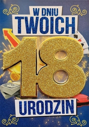 Picture of Teka Karnet Urodziny 18 mskie