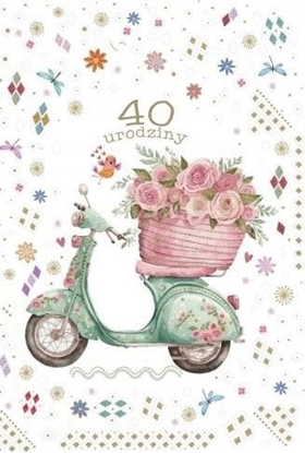 Picture of Teka Kartka okoliczno¶ciowa Urodziny 40
