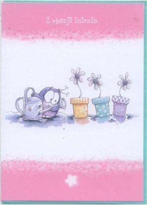 Attēls no Teka Kartka z sówk bobble - Z okazji imienin