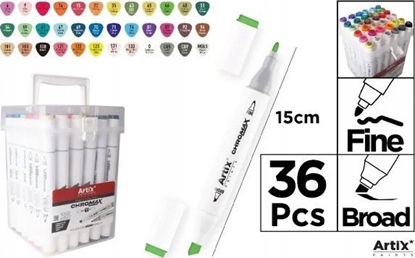 Attēls no Teka Markery dwustronne Chromax 36 kolorów