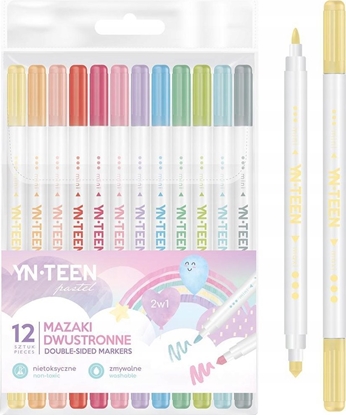 Attēls no Teka Mazaki dwustronne pastel 12 kolorów YNT