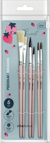 Picture of Teka Pdzelki drewniane Cute Girl 6szt