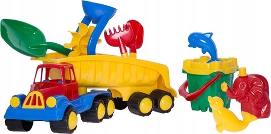 Picture of Teka Samochód z naczep± z wiaderkiem zamek