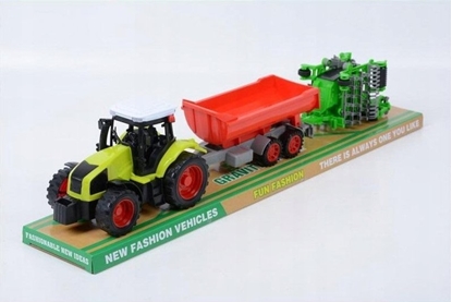 Attēls no Teka Traktor z przyczep± i maszyn± rolnicz±