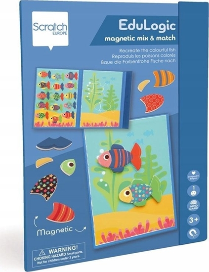 Picture of Teka Ukadanka magnetyczna ksztaty i kolory Rybki