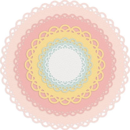 Picture of Teka Wykrojniki - koa z falbank± 5szt