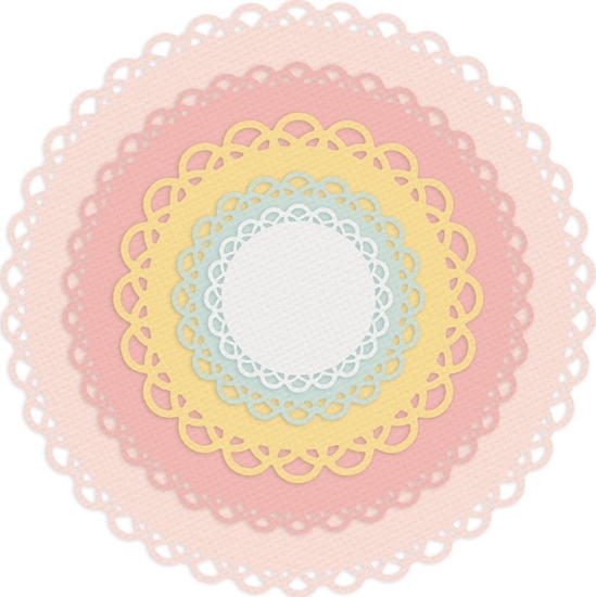 Picture of Teka Wykrojniki - koa z falbank± 5szt