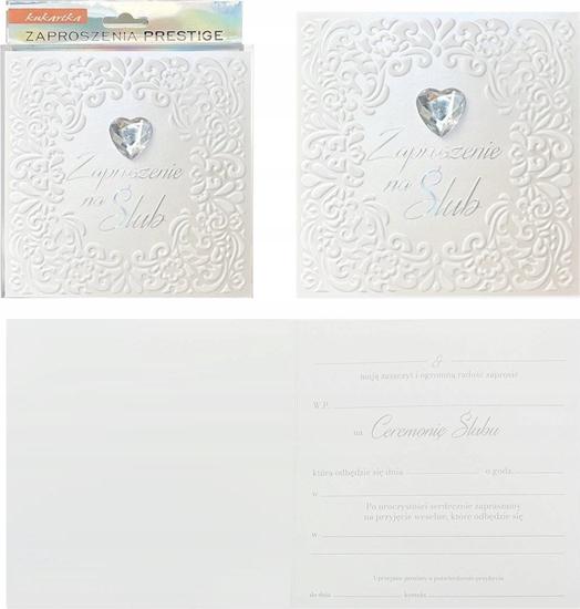 Picture of Teka Zaproszenie ¦lub 5szt