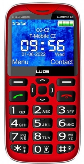Picture of TELEFON WINNER GROUP WG20C 4G CZERWONY