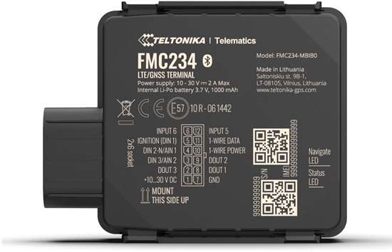 Picture of TELTONIKA TELEMATICS FMC234 Water-resistant 4G LTE Cat 1 tracker with high-capacity battery EMEA