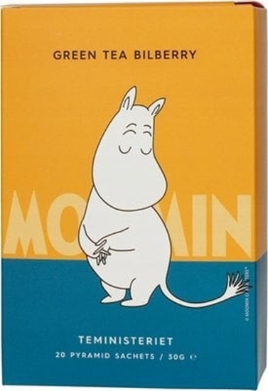 Изображение Teministeriet Herbata Moomin Green Tea Bilberry 20 piramidek