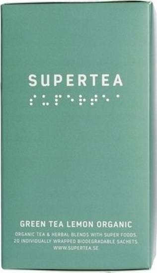 Изображение Teministeriet Teministeriet - Supertea Green Tea Lemon Organic - Herbata 20 Torebek