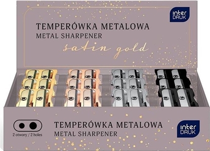 Picture of Temperówka podwójna metal Satin Gold (24szt)