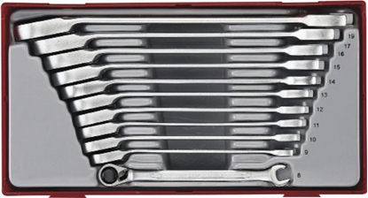 Изображение Teng Tools Zestaw kluczy pasko-oczkowych z grzechotk 8 - 19mm 11szt. (186740106)