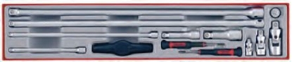 Изображение Teng Tools Zestaw przeduek zwykych 1/2", 3/8", 1/4" 75-300mm (68870104)