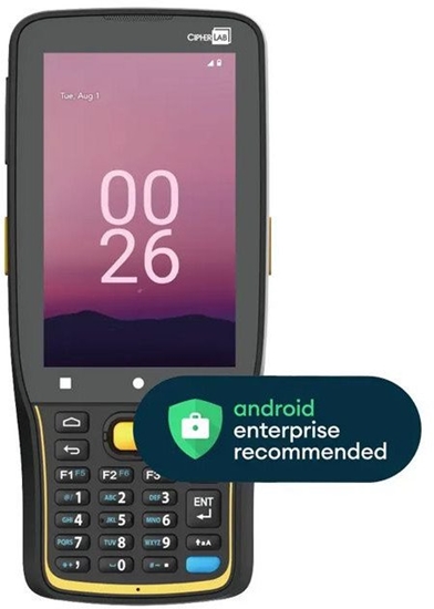 Picture of Terminal danych RK26, Android 12, GMS, LTE/BT/WIFI/NFC/2SIM, 2D Imager (SE4100), 4GB/64GB, ekran 4" WVGA, 16Mpx kamera, 25 klawiszy, 4000mAh, EU Adapter, SnapOn/kabel USB