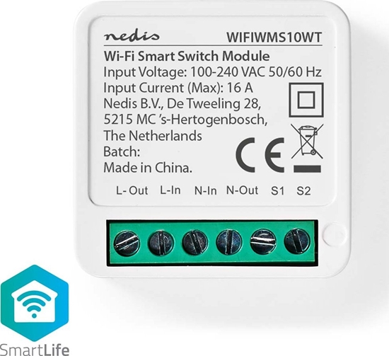 Picture of Terminal sieciowy Nedis Nedis WIFIWMS10WT kontroler do inteligentego owietlenia Przewodowy i Bezprzewodowy Biay