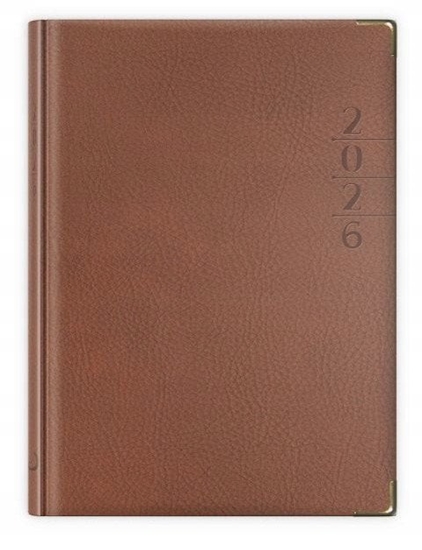 Picture of Terminarz 2026 B6 lux zocony brzowy