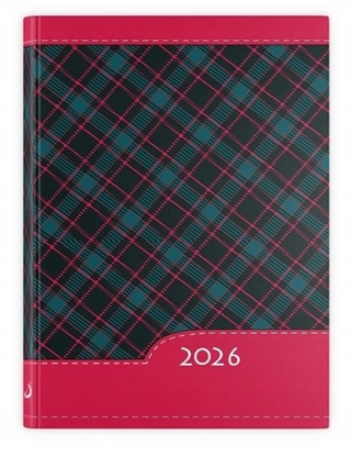 Picture of Terminarz 2026 B7 kratka czerwona