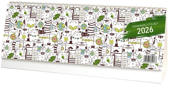 Picture of Terminarz 2026 biurkowy stojcy koty
