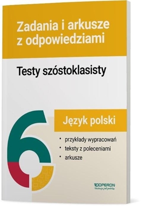 Изображение Testy szóstoklasisty J. polski Zadania i arkusze EDUKAMP
