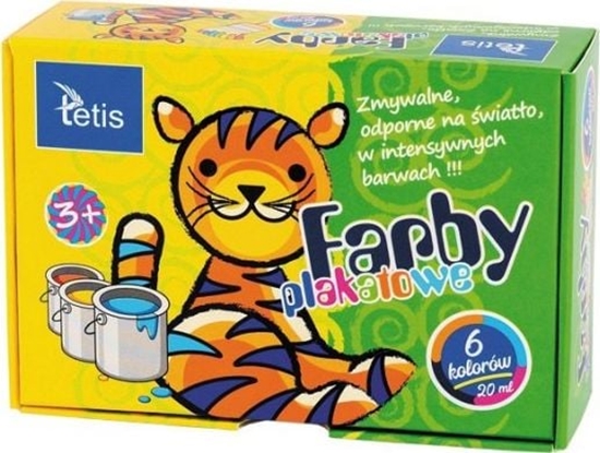 Picture of Tetis Farby plakatowe 6kol 20ml