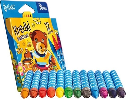 Attēls no Tetis Kredki wiecowe TETISKI 12 kolorów Tetis