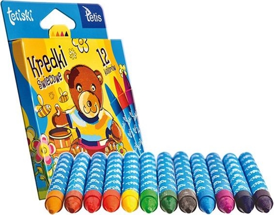 Picture of Tetis Kredki wiecowe TETISKI 12 kolorów Tetis