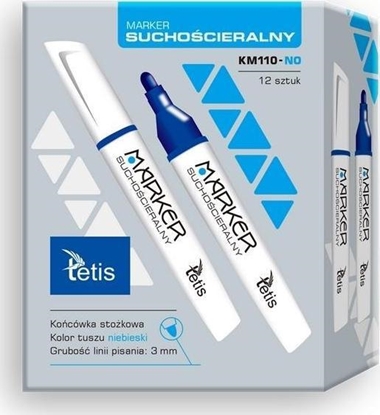 Attēls no Tetis Marker suchocieralny niebieski KM110-NO (12szt)