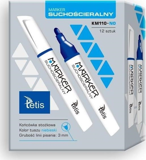 Picture of Tetis Marker suchocieralny niebieski KM110-NO (12szt)