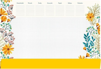 Изображение Tetis Podkad na biurko notes B3 - kwiaty